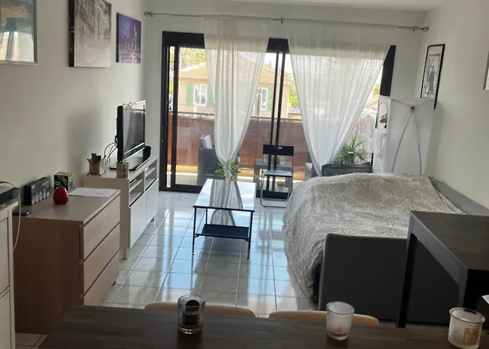 Grande Salon Climatise Dans Partage Avec Parking Devant La Antibes
